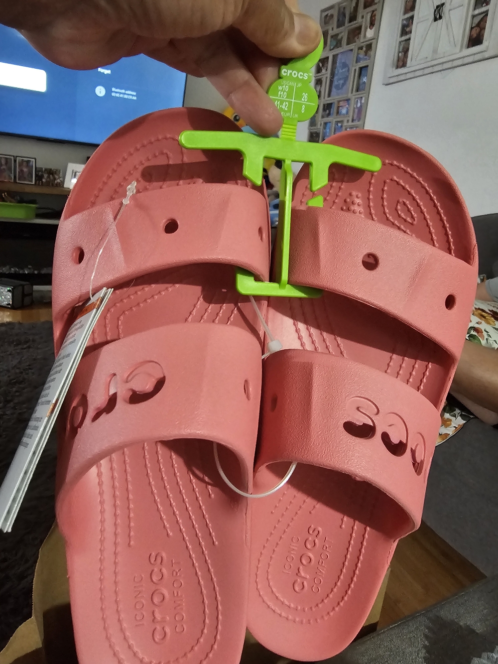 Crocs Pink Classic Slide Sandals